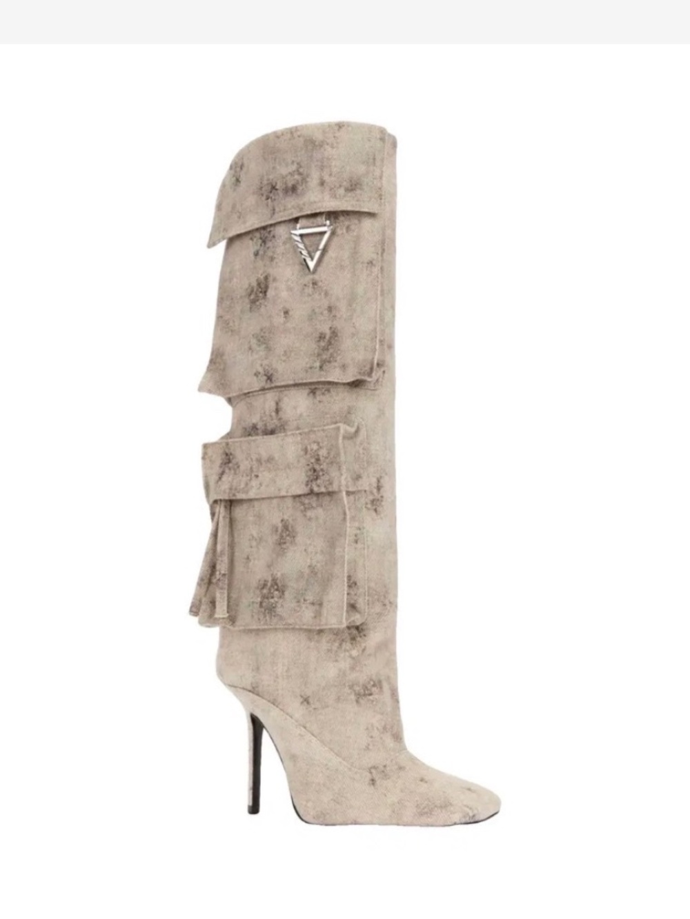 The Attico Sienna Sand Melange Boots
